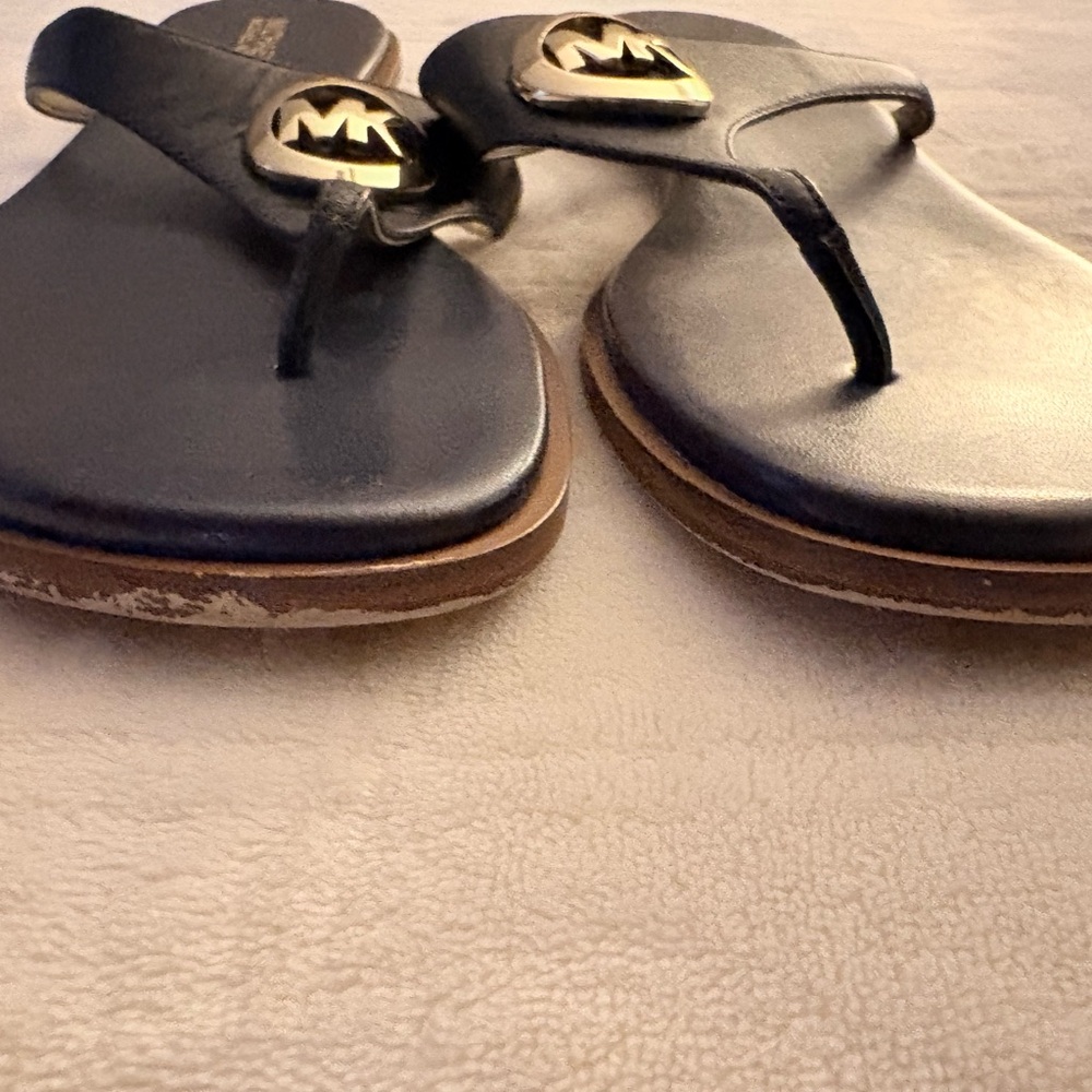 Michael Kors Navy Blue and Gold Sandals💙 - Picture 2 of 6
